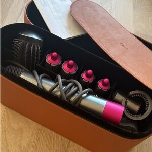 Dyson Airwrap Styling Set with Pink and Silver Accents